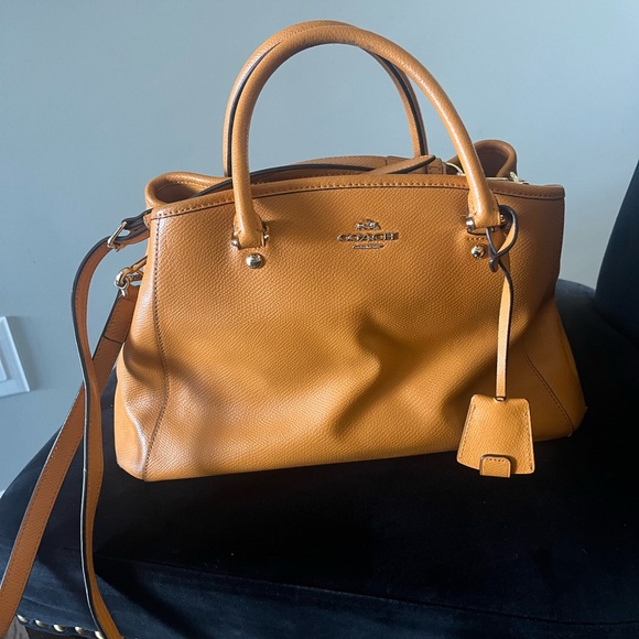 Coach Handbags - Coach Pebbled Leather Satchel